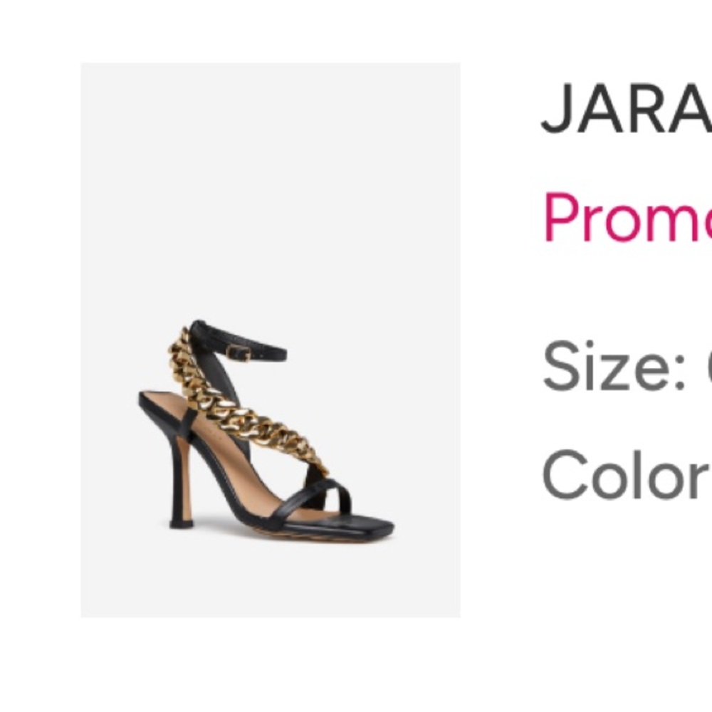 SHOEDAZZLE JARAH HEELED BLACK SANDAL